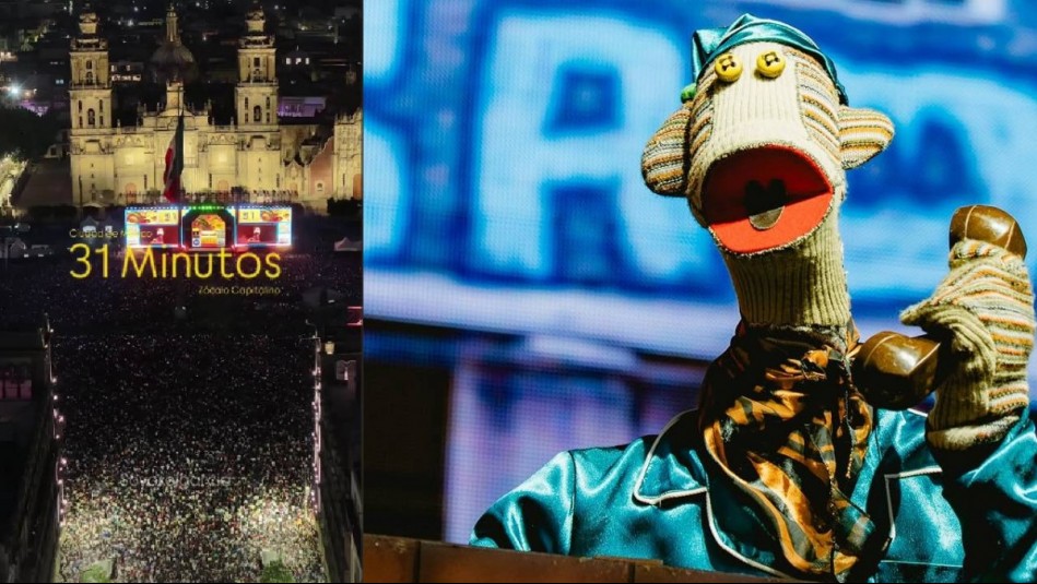 'Nos vamos con el corazón lleno': 31 Minutos emociona a 230 mil personas en el emblemático Zócalo de México