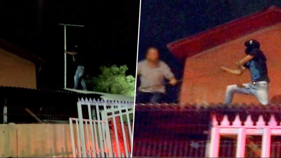 Lo bajaron a golpes: Vecinos de Puente Alto ajustician a ladrón que se había subido al techo de una casa