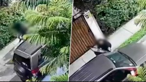Conductor es baleado tras resistirse a portonazo en Providencia: Delincuentes utilizaron subametralladora UZI