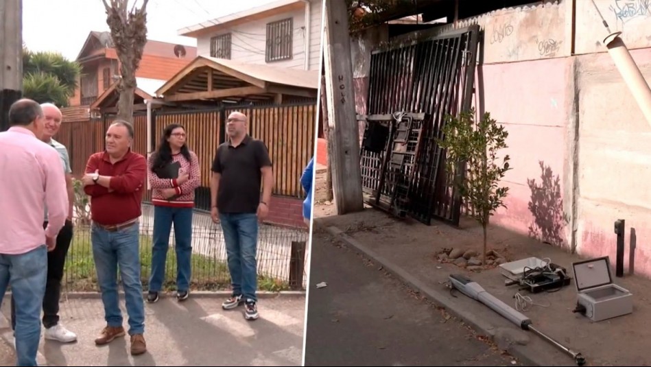 Polémica en San Bernardo: Vecinos denuncian que municipalidad retiró portón de pasaje en tiempo récord