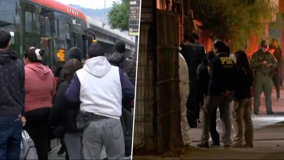 Carabinero de franco repele y abate a delincuente que intentaba robar a pasajeros de bus Red en Recoleta