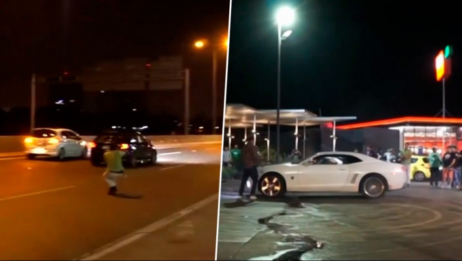 No solo en las calles: Conductores imprudentes usan bencineras para hacer peligrosos 'trucos'