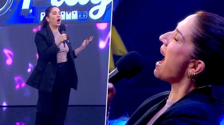 Mariana Loyola sacó risas con una compleja interpretación de "Así no te amará jamás" de Amanda Miguel