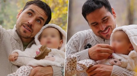 "Nació para ser papá": Pangal Andrade enternece las redes sociales con tierno video en compañía de Alanna