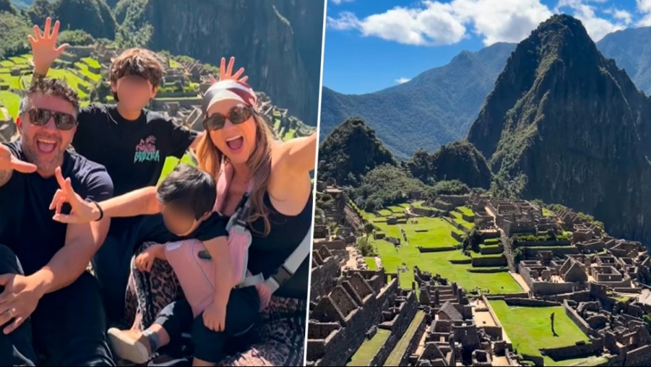 'Una maravilla más': Flaviana Seeling conoce Machu Picchu a más de un año de dar a luz a su último hijo