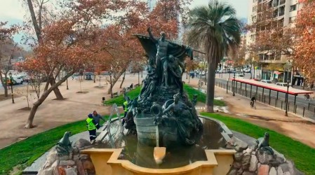 ¿Reja para la Fuente Alemana? Vecinos de Santiago se suman al CMN y rechazan propuesta de alcalde Debordes