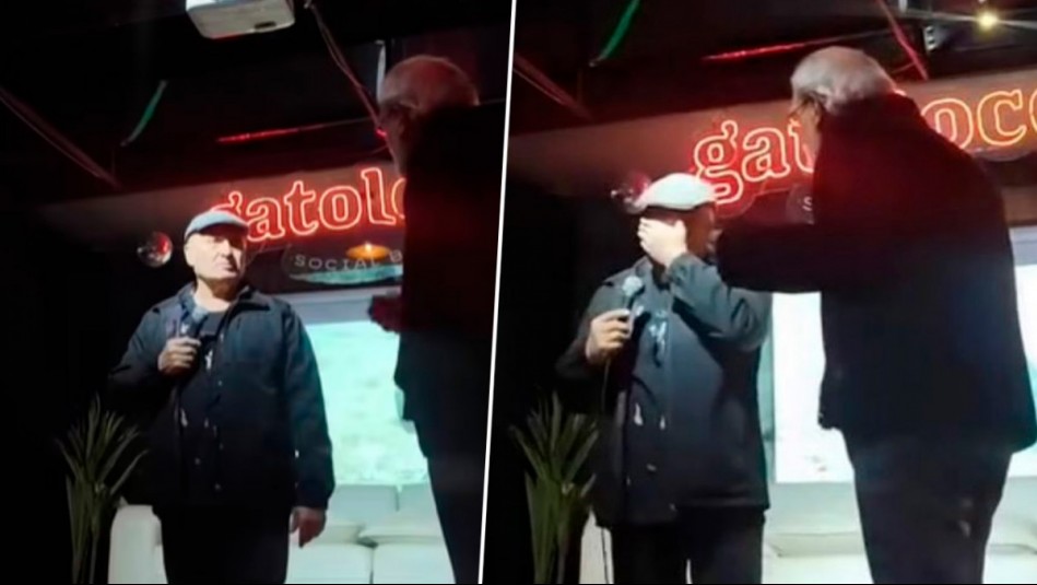 Ricardo Meruane vive incómodo momento en show: Espectador subió al escenario para encararlo