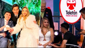 'Mucha emoción': Rafael Araneda fue padrino del matrimonio de pareja que se comprometió en la Teletón