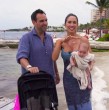 Vanesa Borghi, Carlos Garcés y sus hijos, Teo y Alma, viajaron hasta Cancún para disfrutar de unas vacaciones familiares en un resort all inclusive.