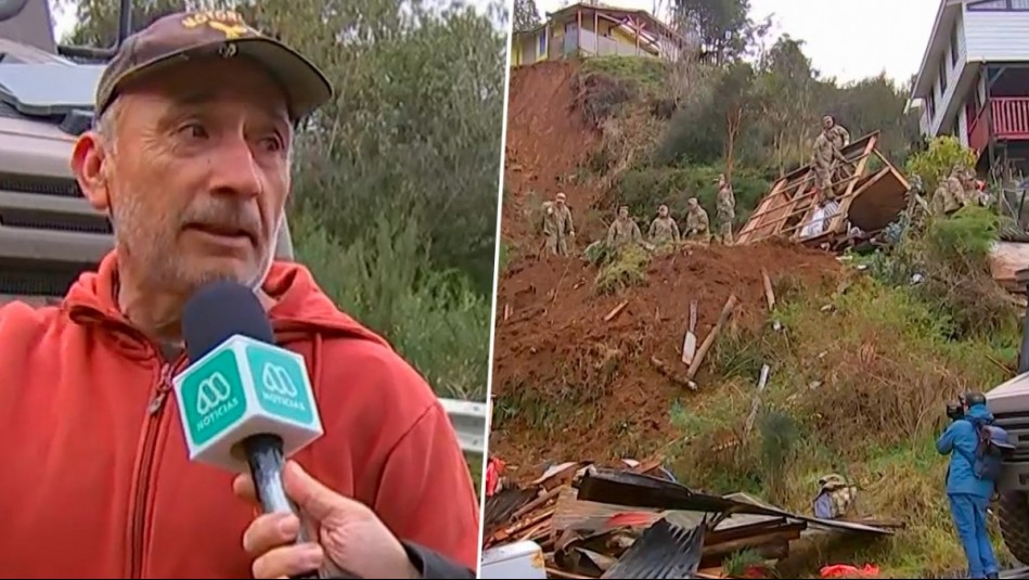 'Pensaron que estaba sepultado': El dramático relato de vecino de Corral que perdió su casa tras temporal