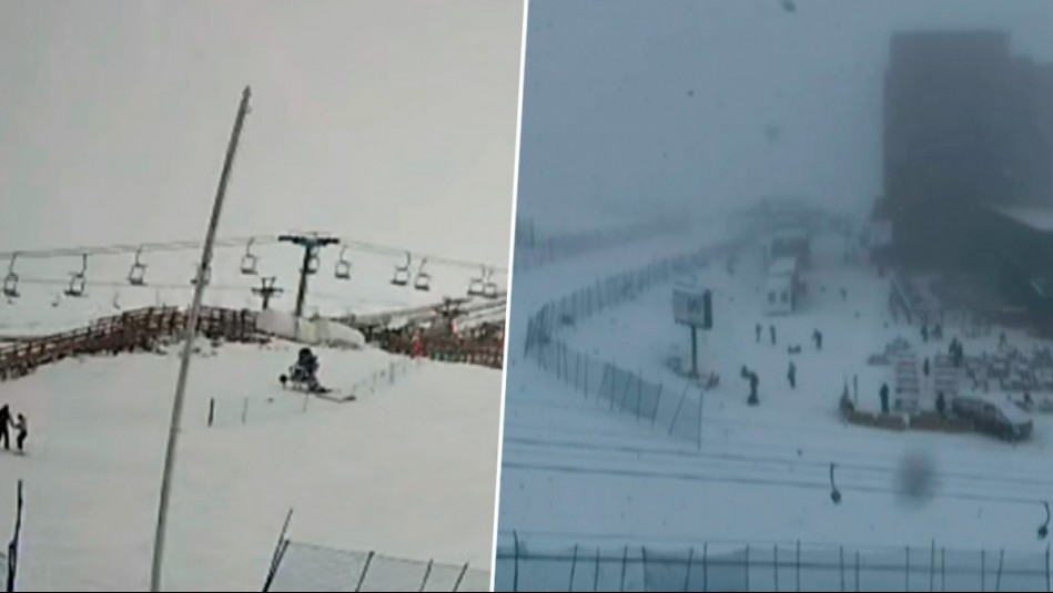 La cordillera se tiñe de blanco: Las postales que dejó nevazón en La Parva y Farellones