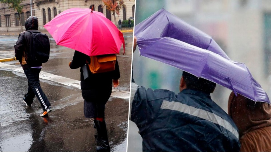 'Viento de hasta 45 km/h': Este es el pronóstico de lluvias para esta semana en la Región Metropolitana