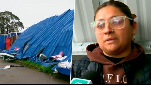 'Mi mamá alcanzó a tirarse al piso': Dramático relato de dueña de casa donde cayó techo de colegio en Tomé