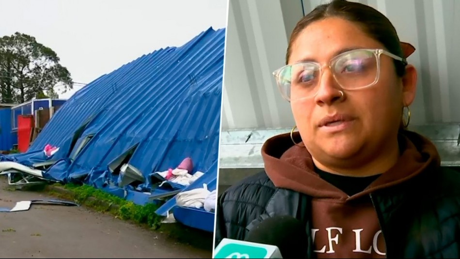 'Mi mamá alcanzó a tirarse al piso': Dramático relato de dueña de casa donde cayó techo de colegio en Tomé