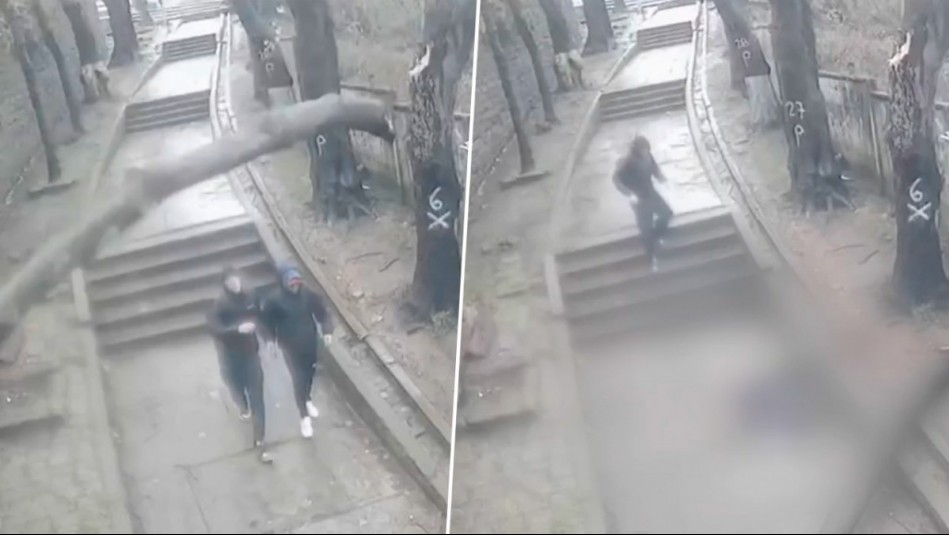 Video muestra momento exacto en que árbol cae sobre adolescente en Lota en medio de intenso temporal