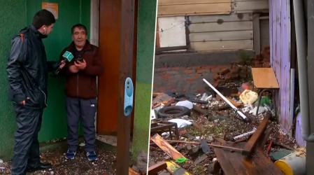 "Está todo destruido": Dramático relato de vecino tras ingreso del mar a su casa en Penco