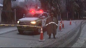 Sistema frontal: Se adelantan las nevadas en el Cajón del Maipo y restringen el acceso solo a residentes