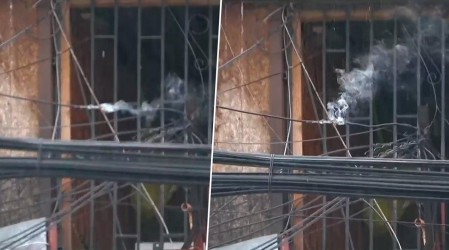 Alerta en Quilicura: Cable energizado lanza chispas y amenaza con provocar un incendio en medio de temporal