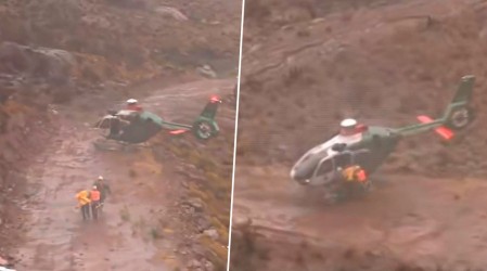 Desde el aire: Cámara de Meganoticias capta rescate de personas aisladas por crecida del río Limarí