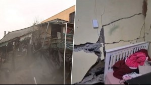 Casa es destruida en casi su totalidad y temen por posible derrumbe en Illapel