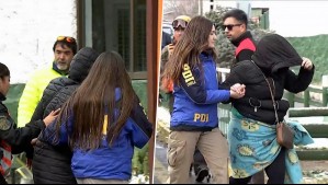Así fue la llegada de jóvenes rescatadas del Cajón del Maipo tras casi una semana desaparecidas