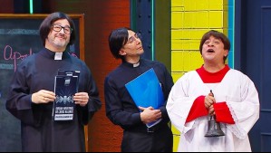 Eduardo Fuentes apareció como cura y Fernando Godoy desató verdadero concierto de sirenas en Detrás del Muro