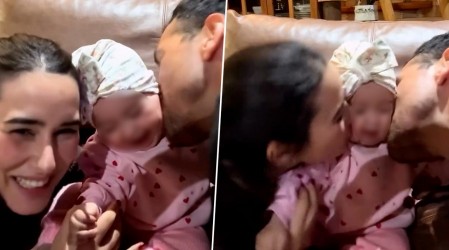 No paraban de reír: El tierno registro familiar de Melina Noto, Pangal Andrade y su hija Alanna