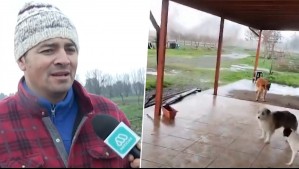 'A los perros los levantó y se los llevó': El impactante relato de afectado por tornado en Chillán Viejo
