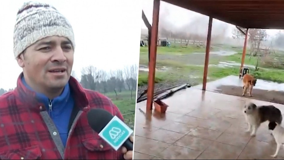 'A los perros los levantó y se los llevó': El impactante relato de afectado por tornado en Chillán Viejo