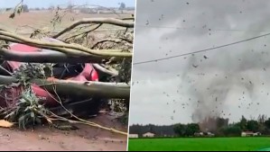 Tornado deja a adulto mayor en la UCI y arrasa con cinco viviendas en El Carmen
