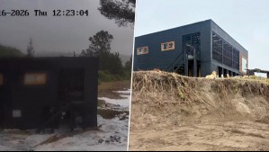 El mar se llevó 16 metros de playa: Casa queda al borde de ser arrastrada en Arauco tras marejadas