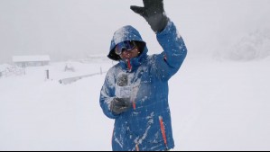 '¡Está en Alaska!': Roberto Saa sorprendió en medio de temporal de nieve en los Nevados de Chillán