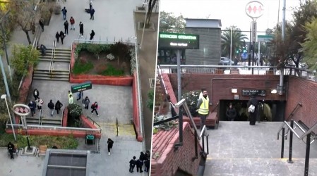 Tras incendio en Línea 5: Metro de Santiago reabre estación Santa Isabel este martes