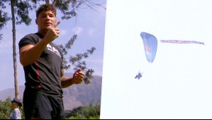 Mencionaron a Faloon Larraguibel: Rai Cerda fue sorprendido con un misterioso mensaje en parapente