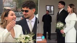 La Carlita y Matt Hunter se casaron: Estas son las primeras imágenes de la ceremonia civil de matrimonio