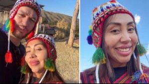 El romántico beso de Naya Fácil y Aaron Collao en las alturas de Cusco: Vistieron atuendos típicos