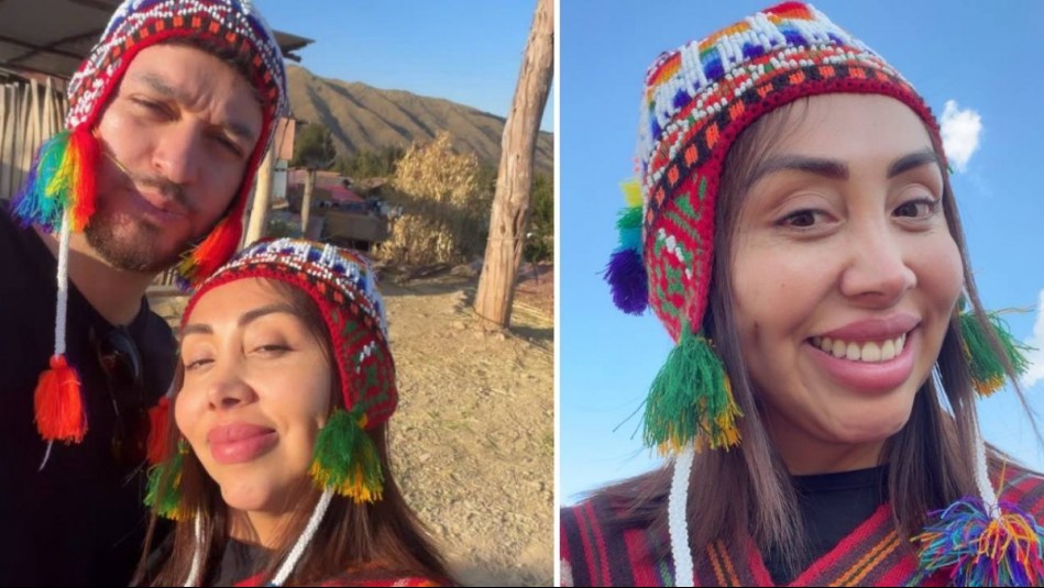 El romántico beso de Naya Fácil y Aaron Collao en las alturas de Cusco: Vistieron atuendos típicos