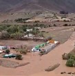 Mira acá las imágenes que muestran la localidad de El Tránsito totalmente inundada tras aluvión.
