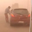 Revisa acá las imágenes de la impresionante tormenta de arena que afectó a Arica.