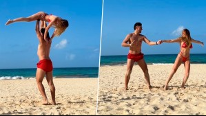 Por los aires: Disley Ramos y Claudio Valdivia recrean icónica escena de película de Hollywood