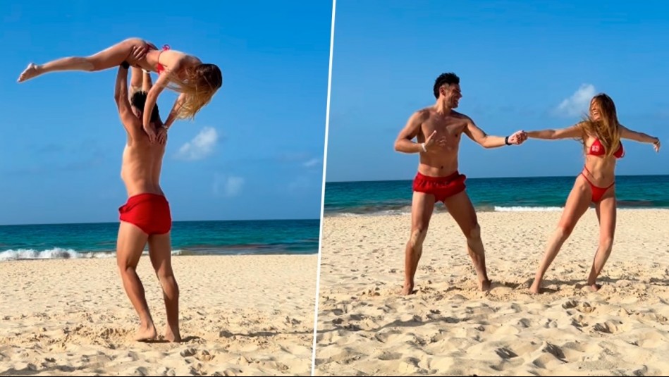 Por los aires: Disley Ramos y Claudio Valdivia recrean icónica escena de película de Hollywood