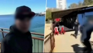 Turista brasileño grabó violento robo que sufrió mientras caminaba por playa Las Torpederas de Valparaíso