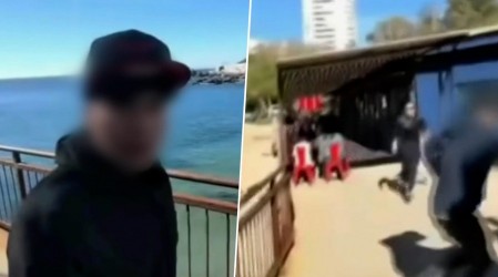 Turista brasileño grabó violento robo que sufrió mientras caminaba por playa Las Torpederas de Valparaíso