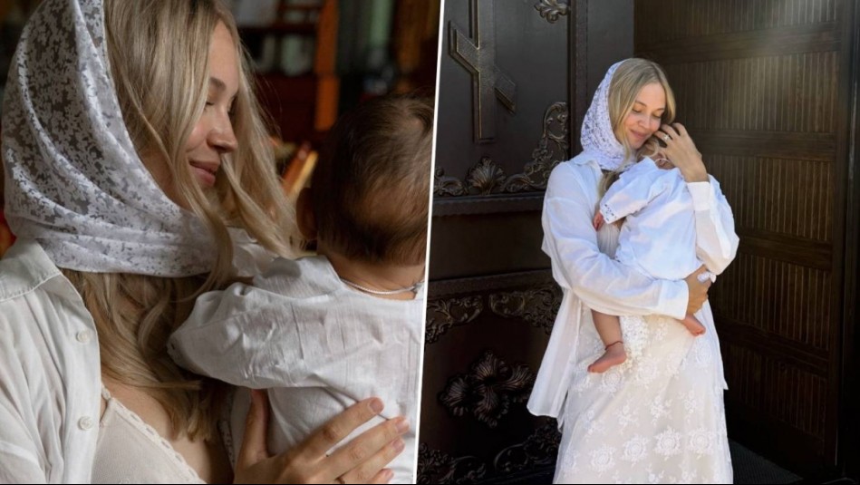 Alexandra Litvinova mostró el bautizo de su hija Bela y explicó la ausencia de Alexis Sánchez