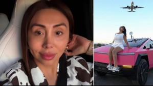 Naya Fácil dejó atrás el rosa y sorprendió con el nuevo color de su Cybertruck: 'Todos esperaban un auto café'