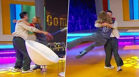 "Espérate que agarre vuelo": Karen Doggenweiler saca su modo fan con Luciano Pereyra en Mucho Gusto