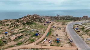 Con tizas, pinturas y cuerdas: Familias comienzan a demarcar terrenos para La Pampilla 2026