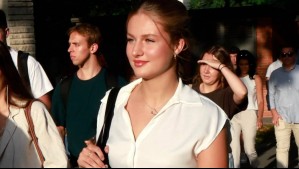 Juvenil y alejada de la formalidad de la realeza: Así viste la princesa Leonor en su debut como universitaria