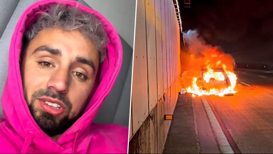 'Explotaba con nosotros adentro': Exchico reality relata momento en que su auto se incendió en plena autopista