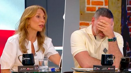 "Con pala lo recogí": Karen Doggenweiler echó al agua a Neme y este respondió con todo en pleno Mucho Gusto